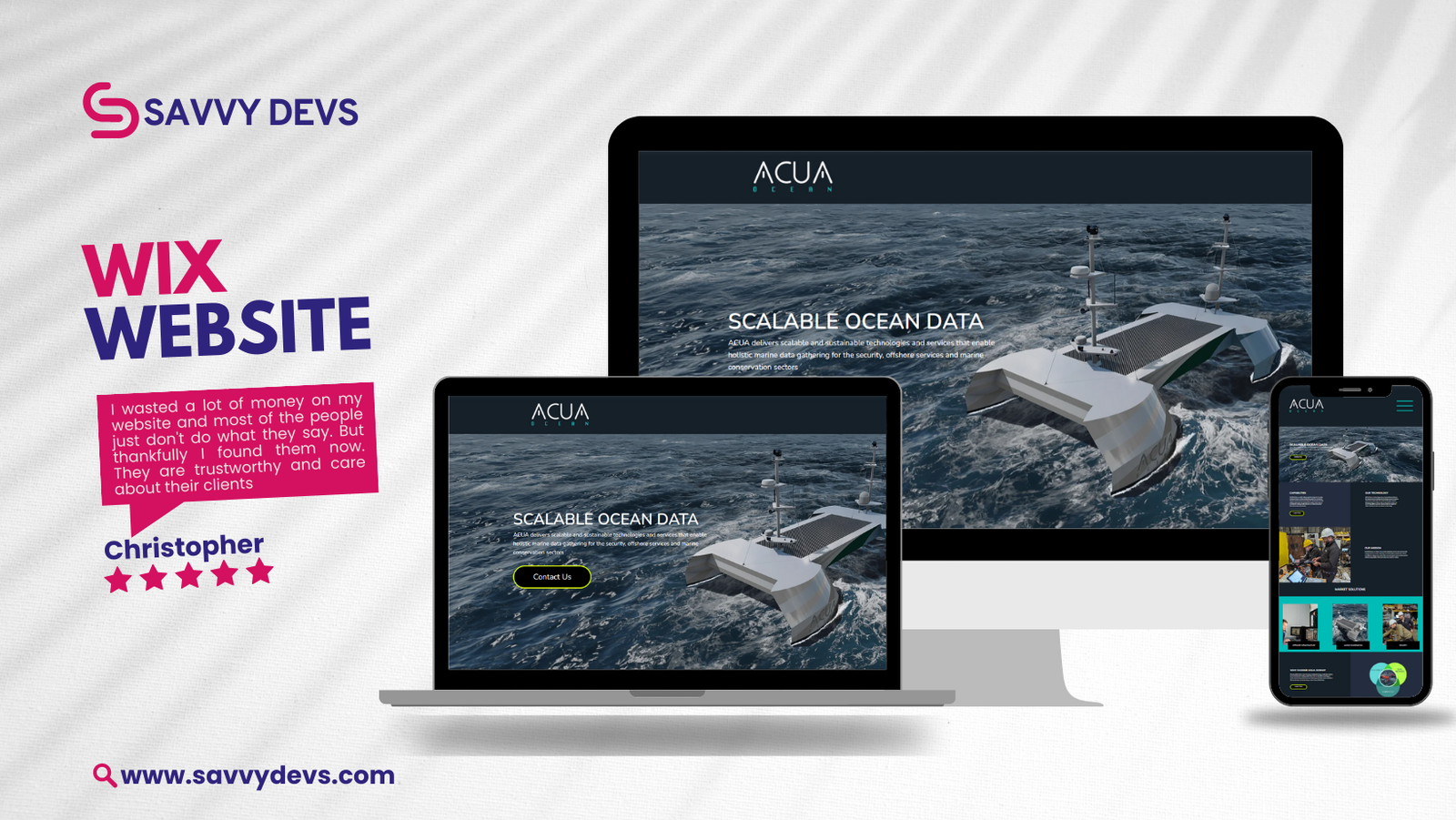 Acua Ocean Website